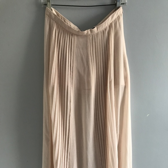 Zara Sheer Maxi Skirt with Side Slits - Picture 1 of 4